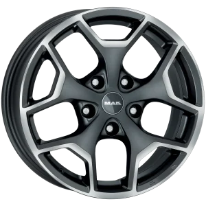 Mak Wheels – LIBERTY – Gunmetal – 17″x7.5″ 39mm – Summer Wheels – F7570LBQM39G
